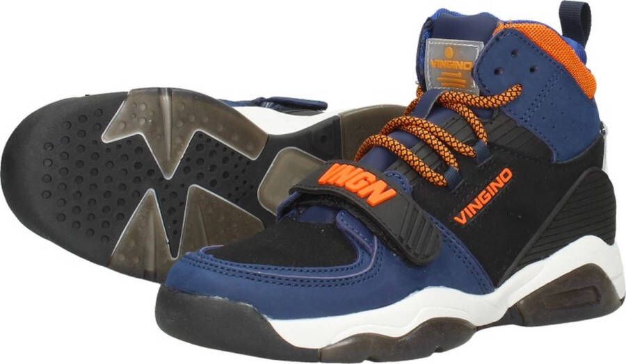 Vingino Raoul Mid jongens sneaker Blauw