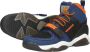 Vingino Raoul Mid leren sneakers donkerblauw - Thumbnail 12