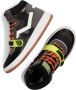 Vingino Rens Mid Velcro Hoge sneakers Leren Sneaker Jongens Kids Groen - Thumbnail 7