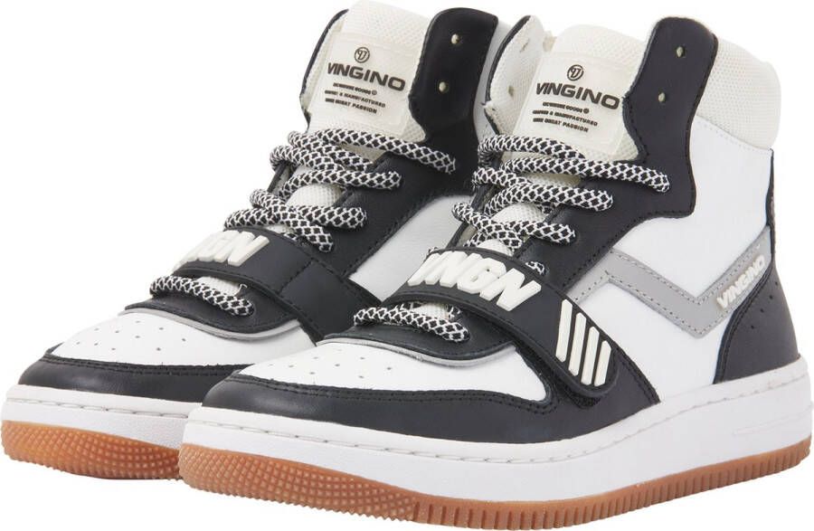 Vingino Rens mid velcro Sneaker Jongens Retro white