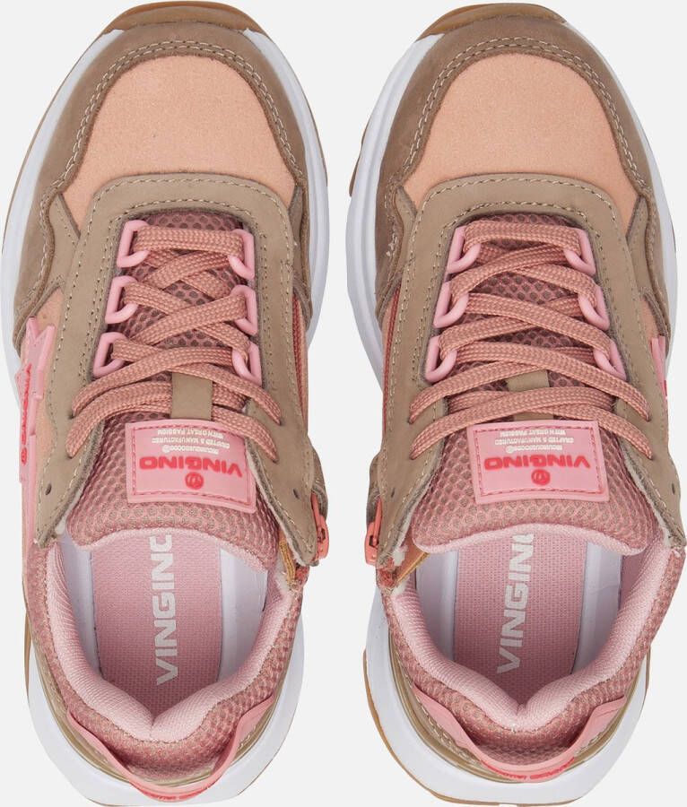 Vingino Rosetta Sneakers roze Leer Dames