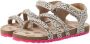 VINGINO Vikki leren sandalen wit zwart Leer Dierenprint 27 - Thumbnail 8