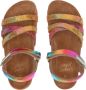 Vingino Vikki leren sandalen paars geel metallic - Thumbnail 9