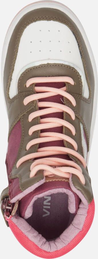 Vingino Senne Mid sneakers roze Leer Dames