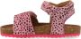 Vingino Tavi leren sandalen met dierenprint roze - Thumbnail 4