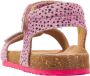 Vingino Tavi leren sandalen met dierenprint roze - Thumbnail 12