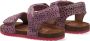 Vingino Tavi leren sandalen met dierenprint roze - Thumbnail 5