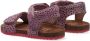 Vingino Tavi leren sandalen met dierenprint roze - Thumbnail 14