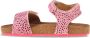 Vingino Tavi leren sandalen met dierenprint roze - Thumbnail 10