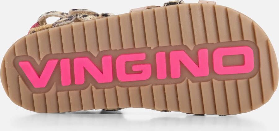 VINGINO Vienna leren sandalen beige roze metallic Leer Meerkleurig 24 - Foto 10