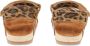 Vingino Vikki leren sandalen met panterprint bruin multi - Thumbnail 12