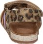 Vingino Vikki leren sandalen met panterprint bruin multi - Thumbnail 6