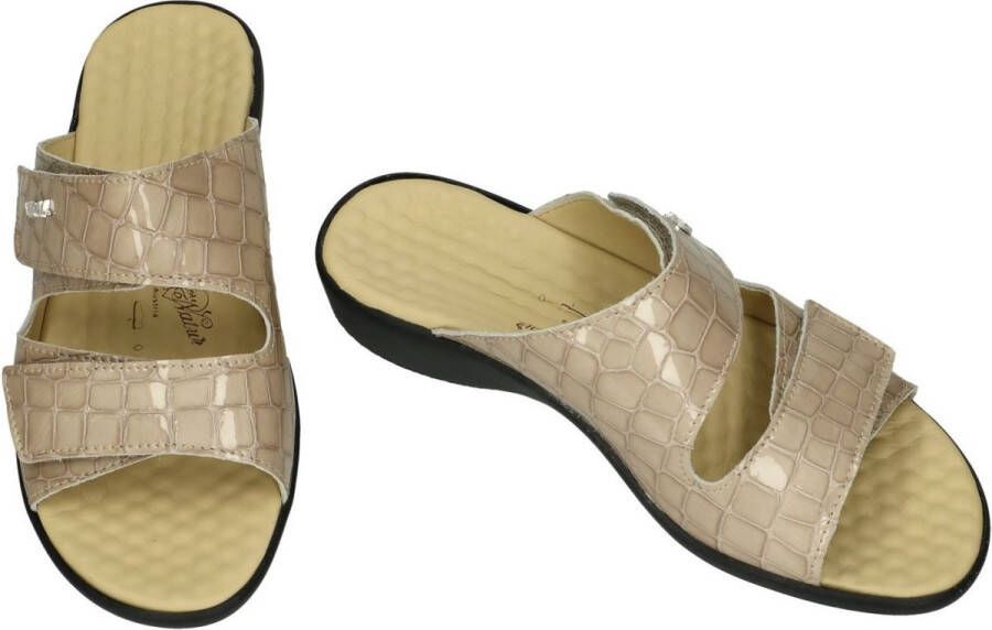 Vital -Dames beige slippers & muiltjes