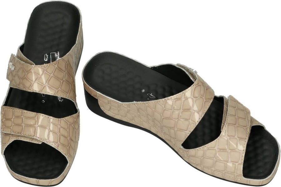 Vital -Dames beige slippers & muiltjes