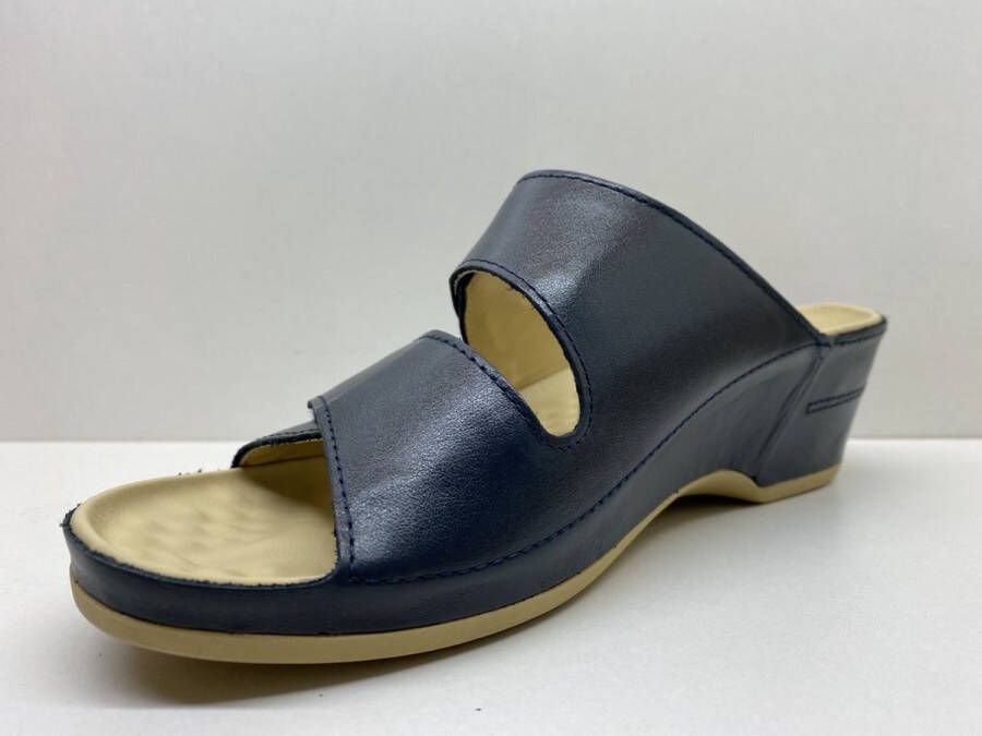 Vital -Dames slipper Eva-Nappa Ozean 12546 slipper muiltje blauw