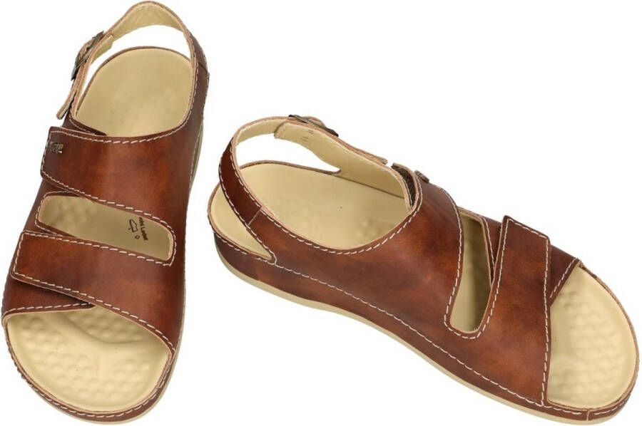 Vital -Heren cognac caramel sandalen - Foto 3