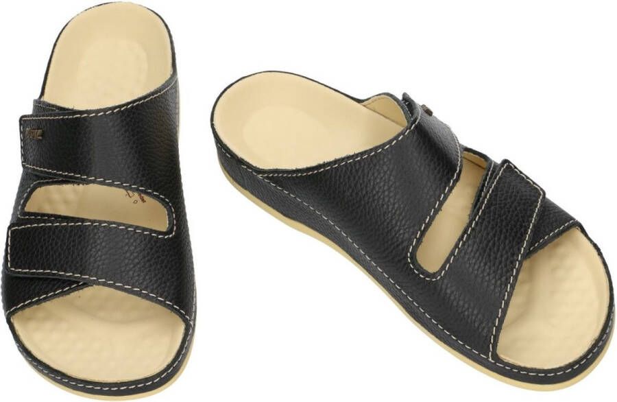 Vital -Heren zwart pantoffels & slippers