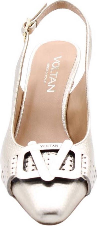 Voltan Peep Toe Peep Heel Gold