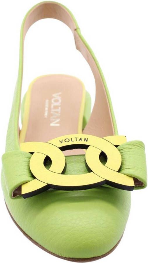 Voltan Peep Toe Peep Heel Green