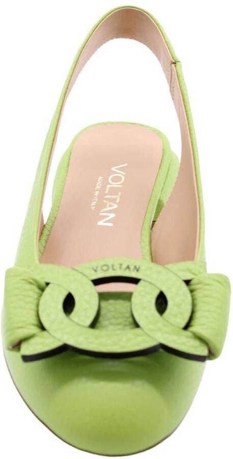 Voltan Peep Toe Peep Heel Green