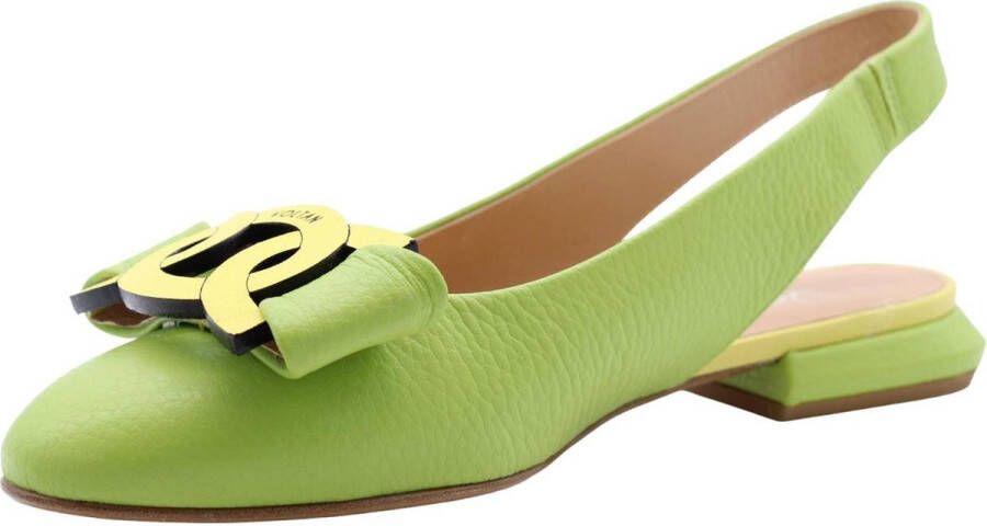 Voltan Peep Toe Peep Heel Green