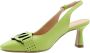 Voltan Peep Toe Peep Heel Green - Thumbnail 7