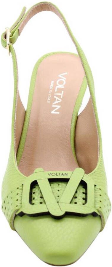 Voltan Peep Toe Peep Heel Green