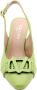 Voltan Peep Toe Peep Heel Green - Thumbnail 8