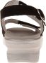 Lloyd Comfortabele leren sandalen met sleehak Black Dames - Thumbnail 6