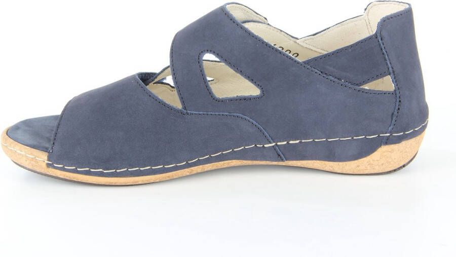 Wäldlaufer Waldlaufer 342025-H-Heliett~~~~~~~~~~~~~~ Sandalen met hakDames Sandalen Blauw