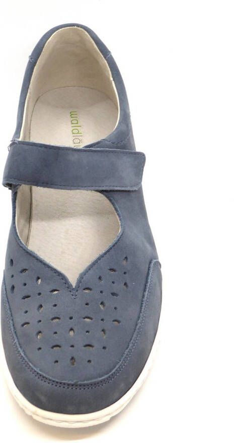 Waldläufer Dames Bandschoen 607315-191-263 Jeansblauw Wijdte K