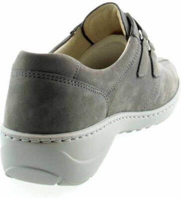 Waldläufer Dames Klittenbandschoen 607302-191-088 Grijs Wijdte K