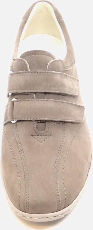 Waldläufer Dames Klittenbandschoen 607302-191-088 Grijs Wijdte K