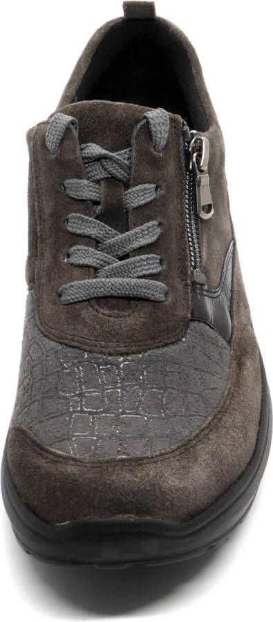 Waldläufer Dames Sneaker Orthtritt 760H02-40-052 Grijs Wijdte H