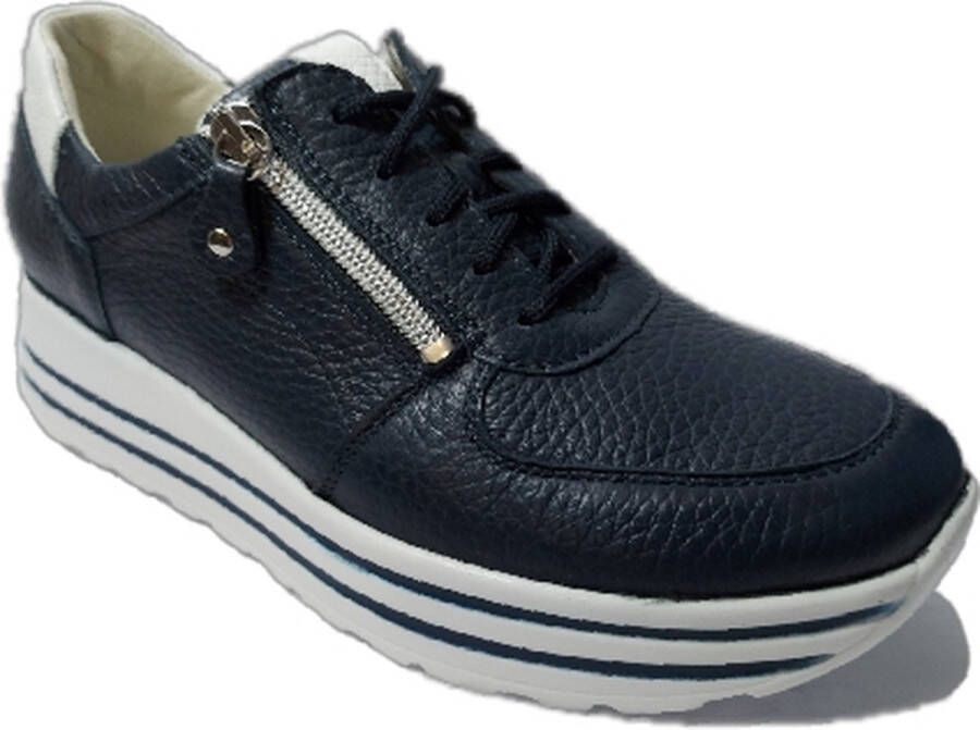 Waldläufer Dames Sneakers Waldlaufer Lana 758009-200-194 Donkerblauw