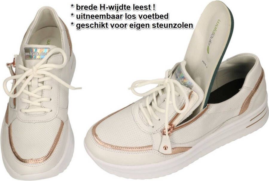 Wäldlaufer Dames Veterschoenen Waldlaufer 755004-301-659 Arianna Off White