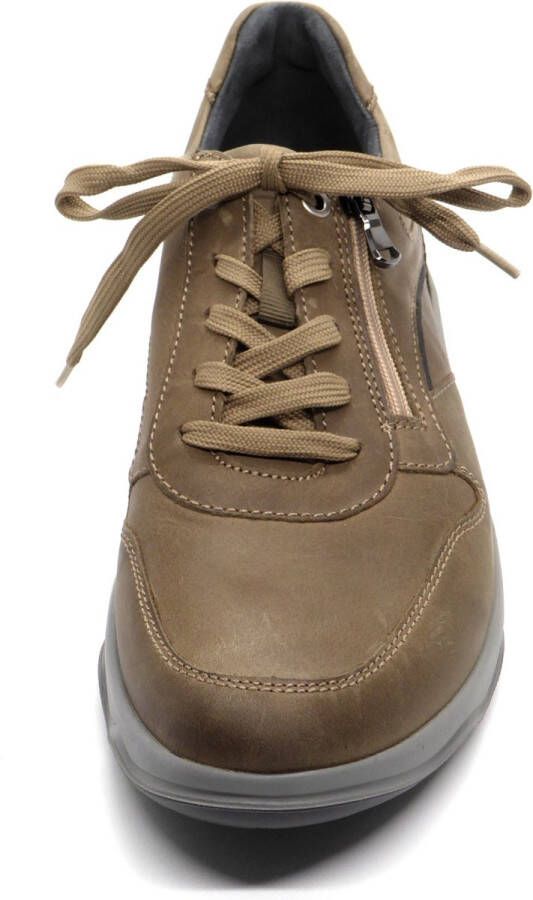 Waldläufer Heren Sneaker 718006-409-090 Taupe Wijdte H (41)