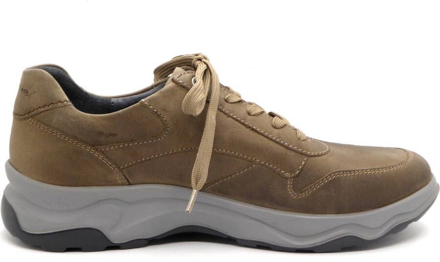 Waldläufer Heren Sneaker 718006-409-090 Taupe Wijdte H (41)