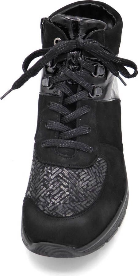 Waldläufer OrthoTritt Dames Veterboot 626K82-300-001 Zwart Combi Wijdte K