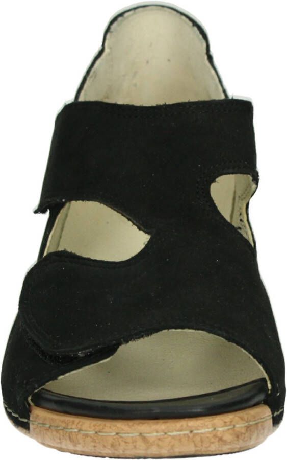 Wäldlaufer Waldlaufer 342024-H-Heliett~~~~~~~~~~~~~~ Sandalen met hakDames Sandalen Zwart