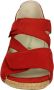 Wäldlaufer Waldlaufer 342025-H-Heliett~~~~~~~~~~~~~~ Sandalen met hakDames Sandalen Rood - Thumbnail 4