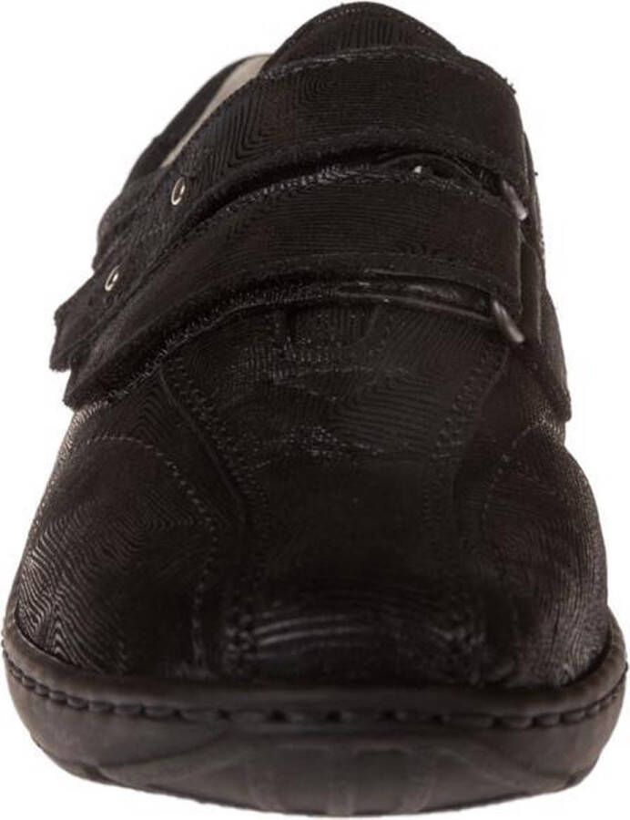 Waldläufer Waldlaufer 496301 101 001 Klittenbandschoen Zwart Metallic Wijdte H