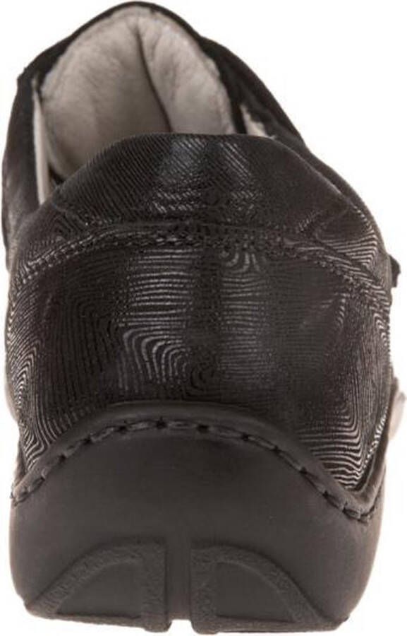 Waldläufer Waldlaufer 496301 101 001 Klittenbandschoen Zwart Metallic Wijdte H