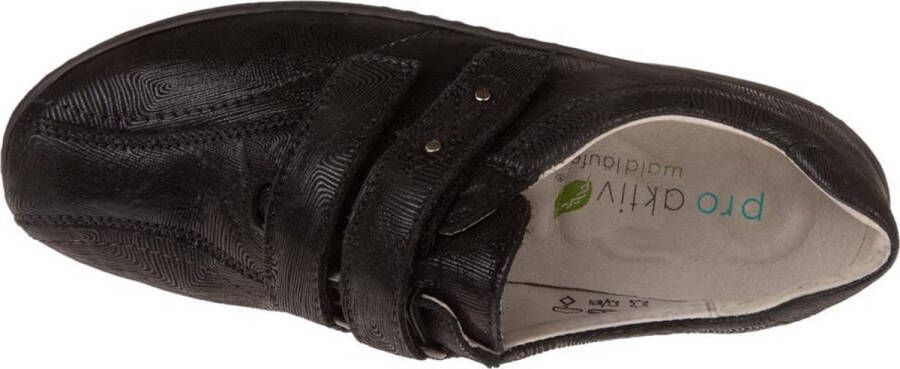 Waldläufer Waldlaufer 496301 101 001 Klittenbandschoen Zwart Metallic Wijdte H