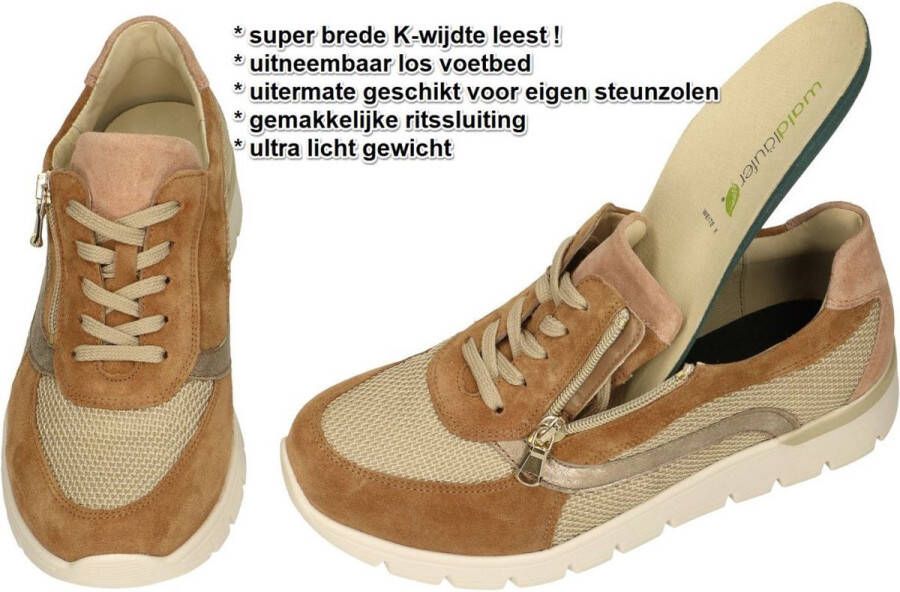 Wäldlaufer Waldlaufer 626014 K Ramona Volwassenen Lage sneakers Wit beige