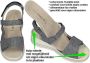Wäldlaufer Waldlaufer 728003~H-Michelle~~~~~~~~~~~~~ Sandalen met hakDames Sandalen Blauw - Thumbnail 6