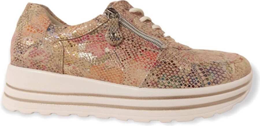 Wäldlaufer Waldlaufer 758008-H-Lana~~~~~~~~~~~~~~~~~ Lage sneakersDames sneakers Wit beige