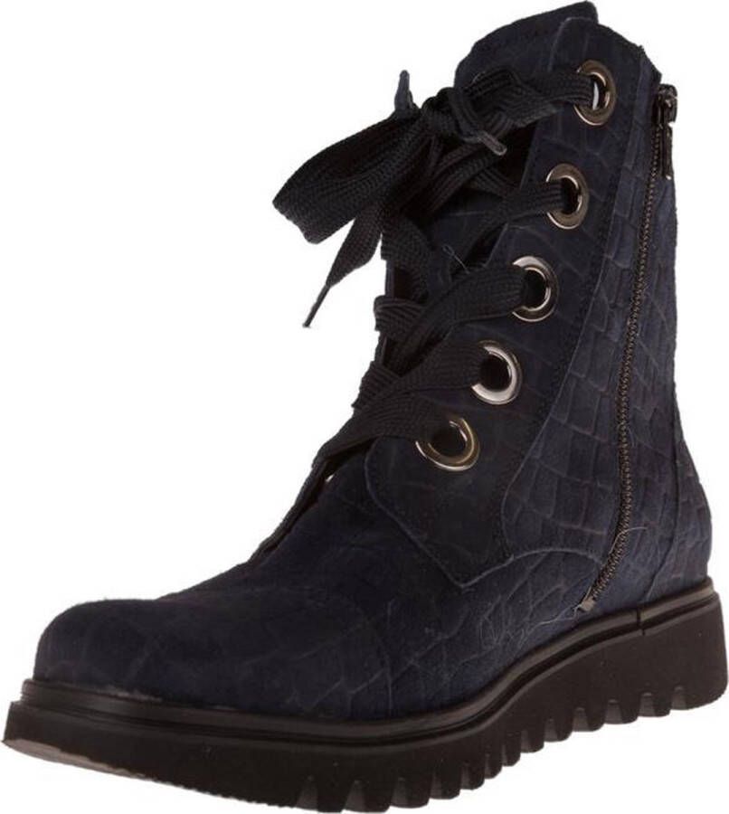 Waldläufer Waldlaufer 926804 veterboot blauw dames