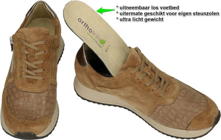 Wäldlaufer Waldlaufer -Dames camel sneakers - Foto 4