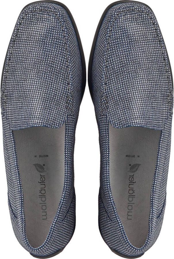 Wäldlaufer Waldlaufer Instappers Loafers Female Damesschoenen Leer 431000 Blauw combi